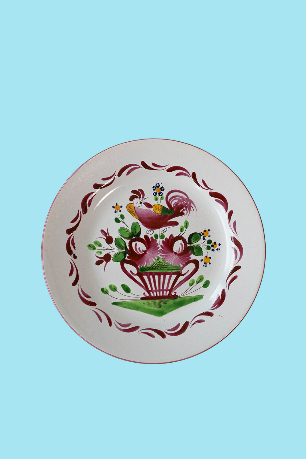 Handpainted Chanteclerc decorative plate