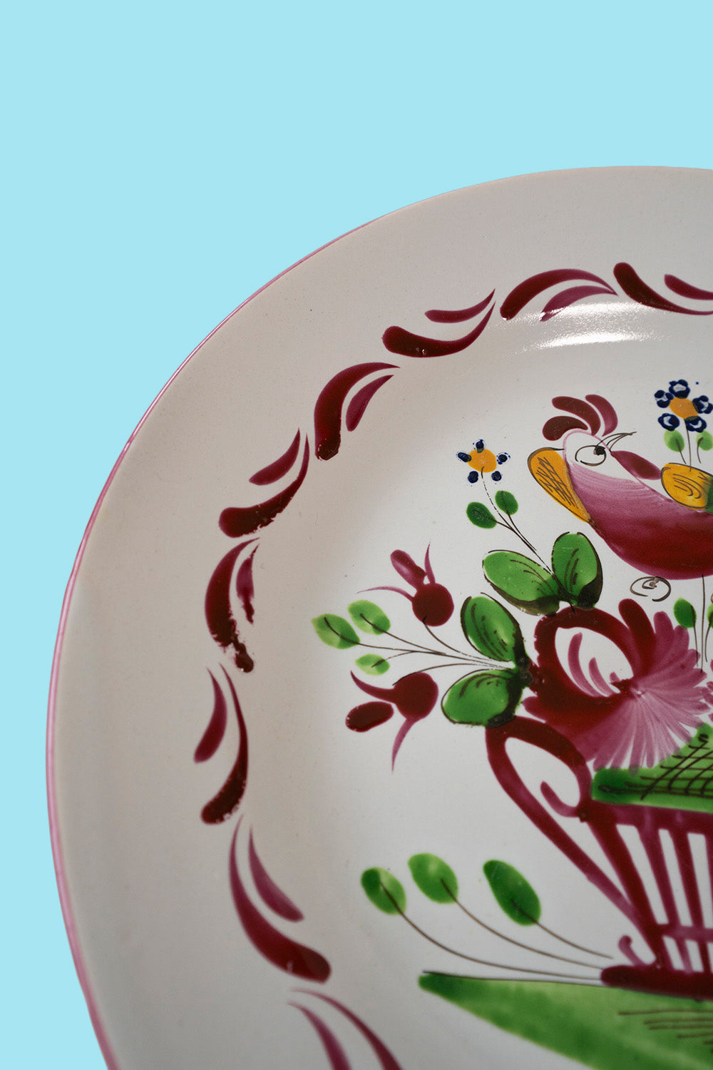 Handpainted Chanteclerc decorative plate
