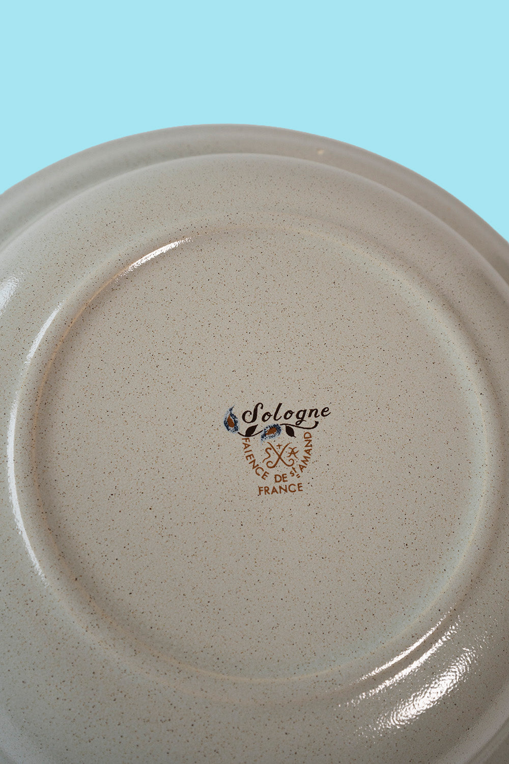 Saint-Amand earthenware deep dish