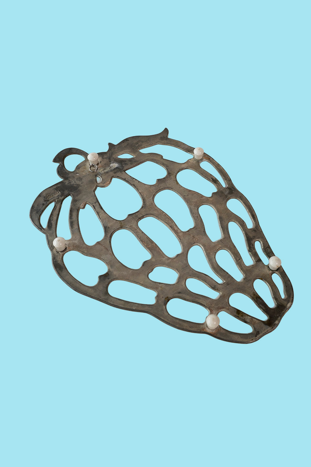 Strawberry metal trivet