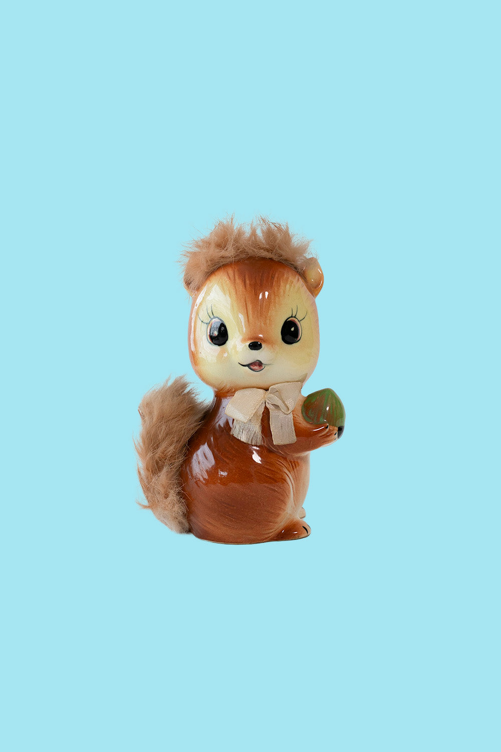 Fuzzy squirrel moneybox