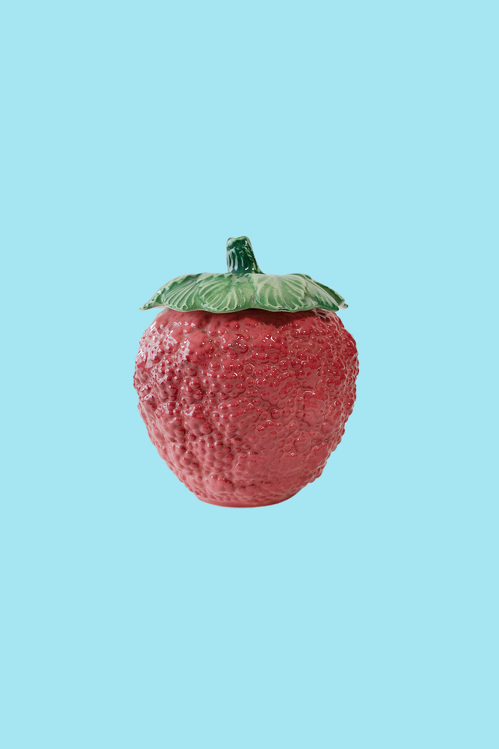 Raspberry jam pot