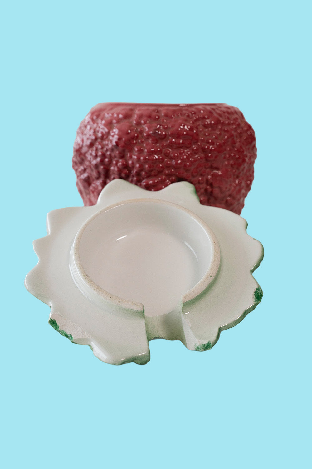 Raspberry jam pot