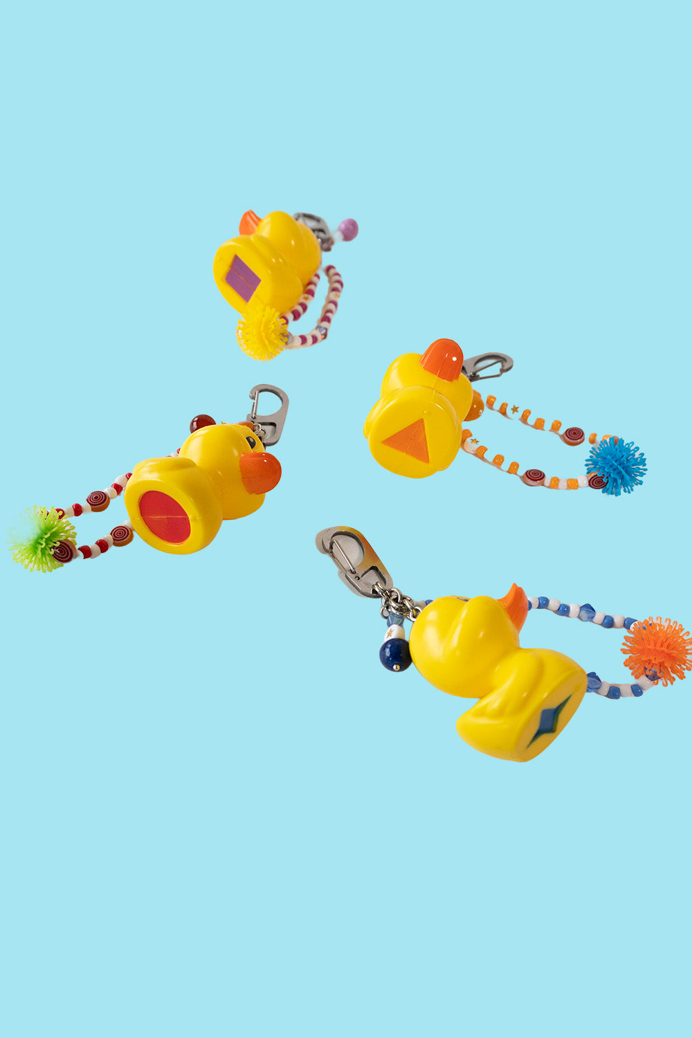 Upcycled keychain - Sitting duck