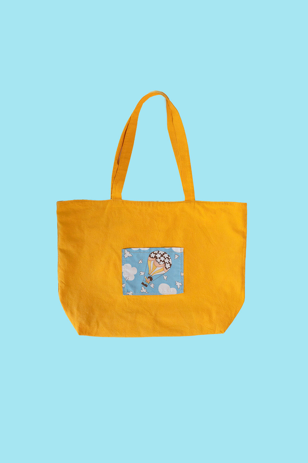 Upcycled reversible tote bag
