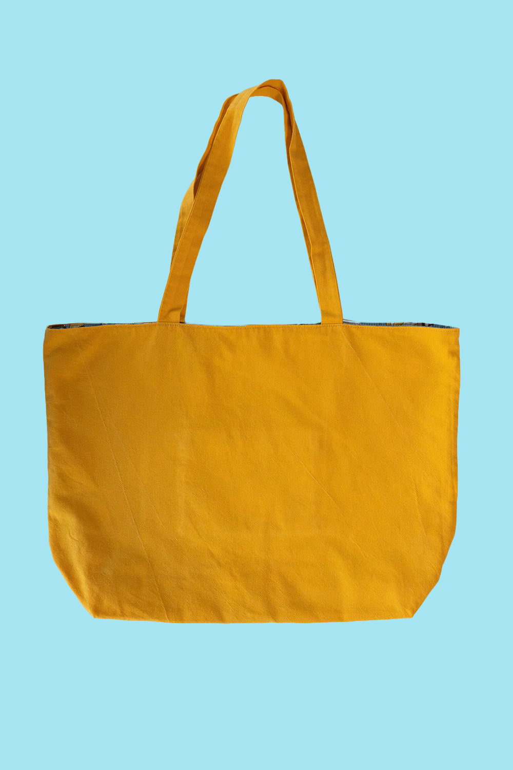Upcycled reversible tote bag