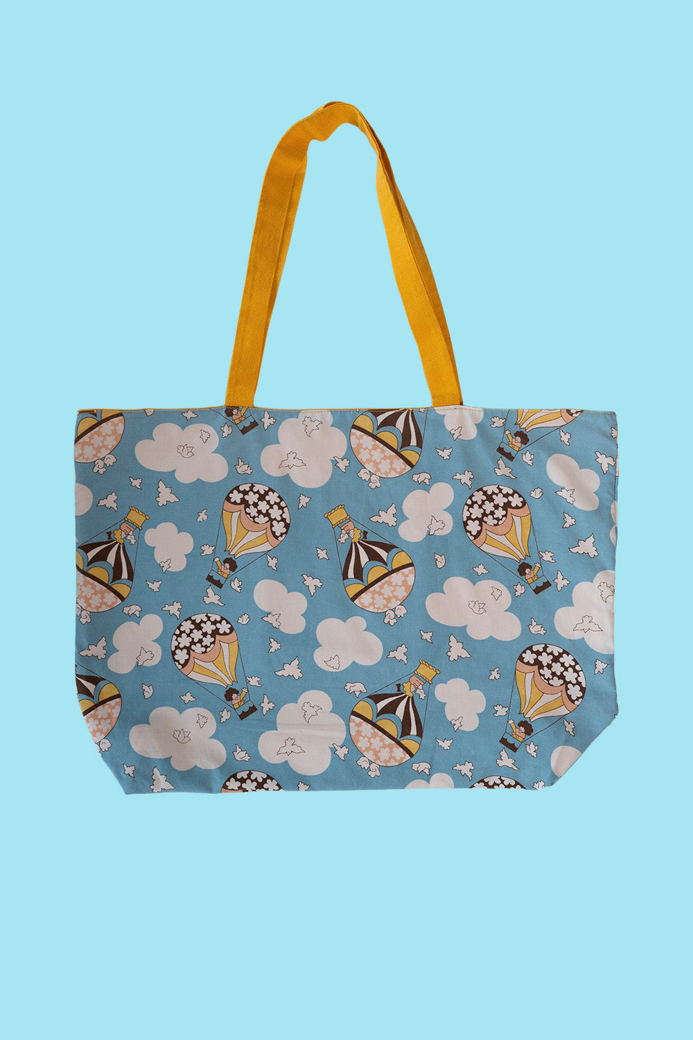 Upcycled reversible tote bag