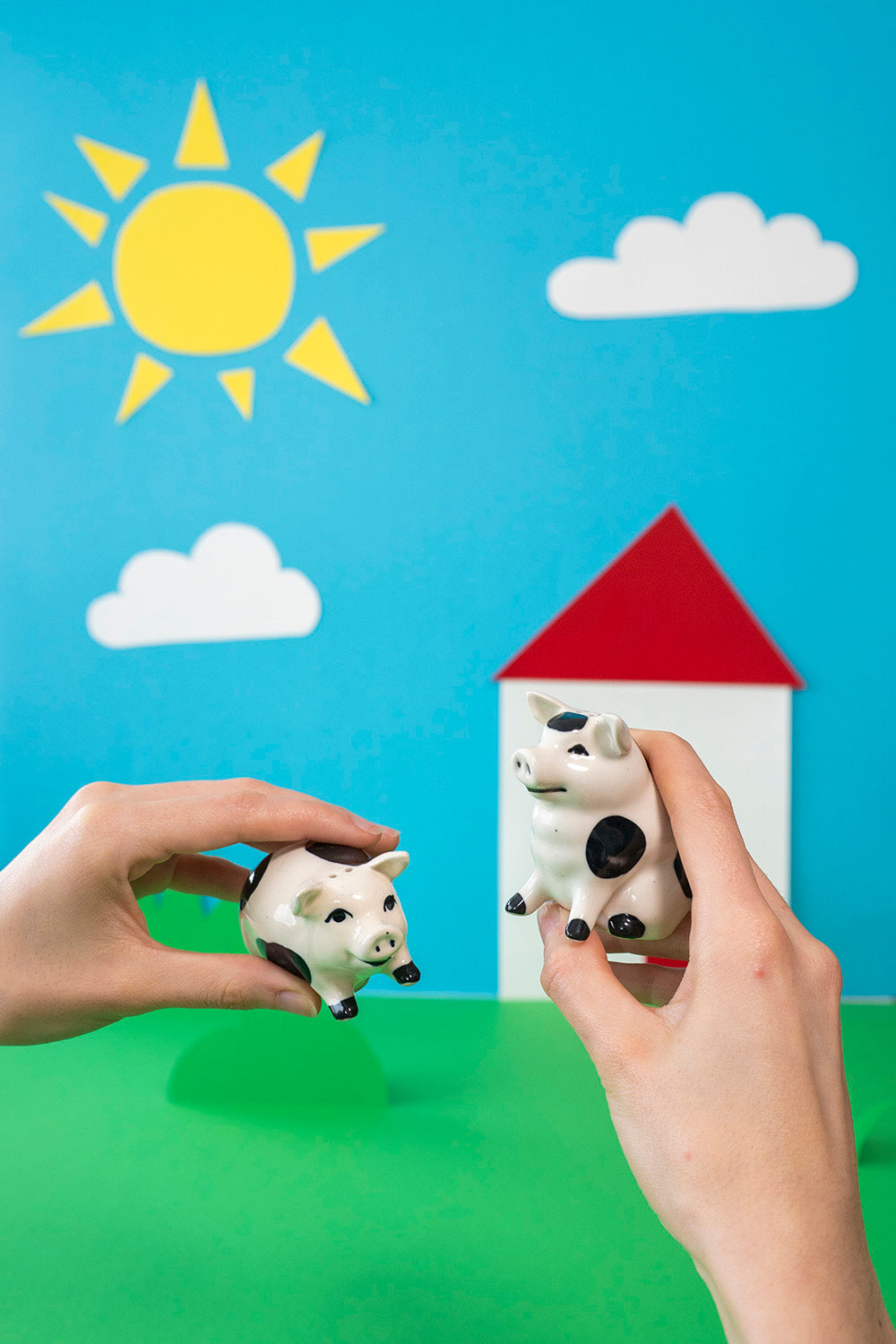 Pig salt and pepper shakers set
