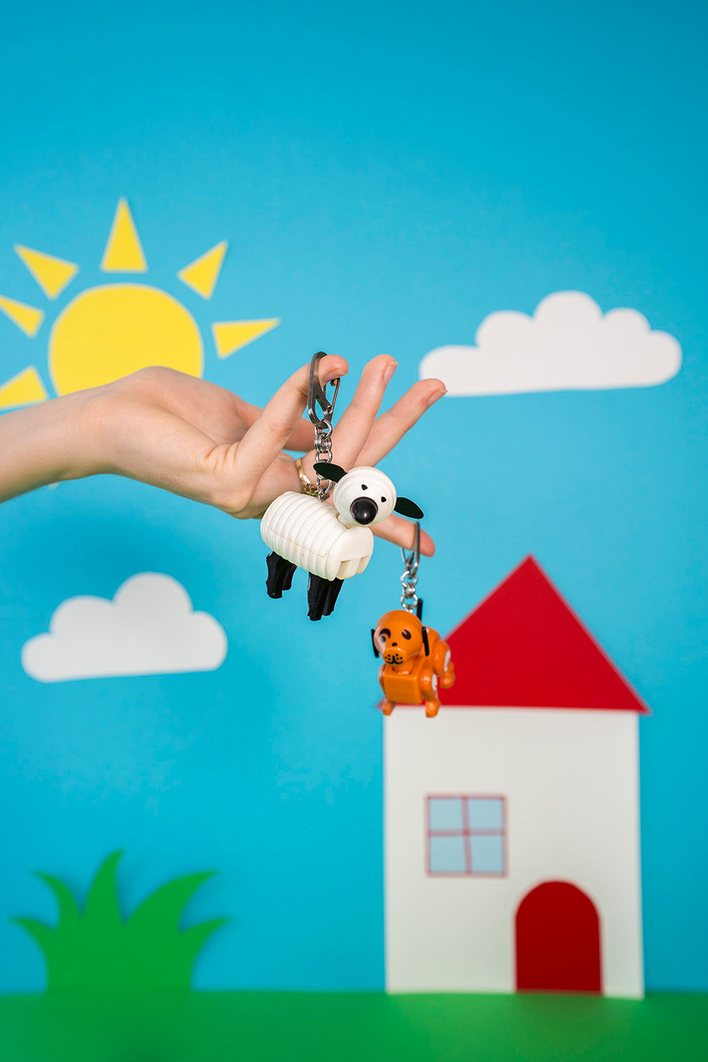 Upcycled keychain - Herd