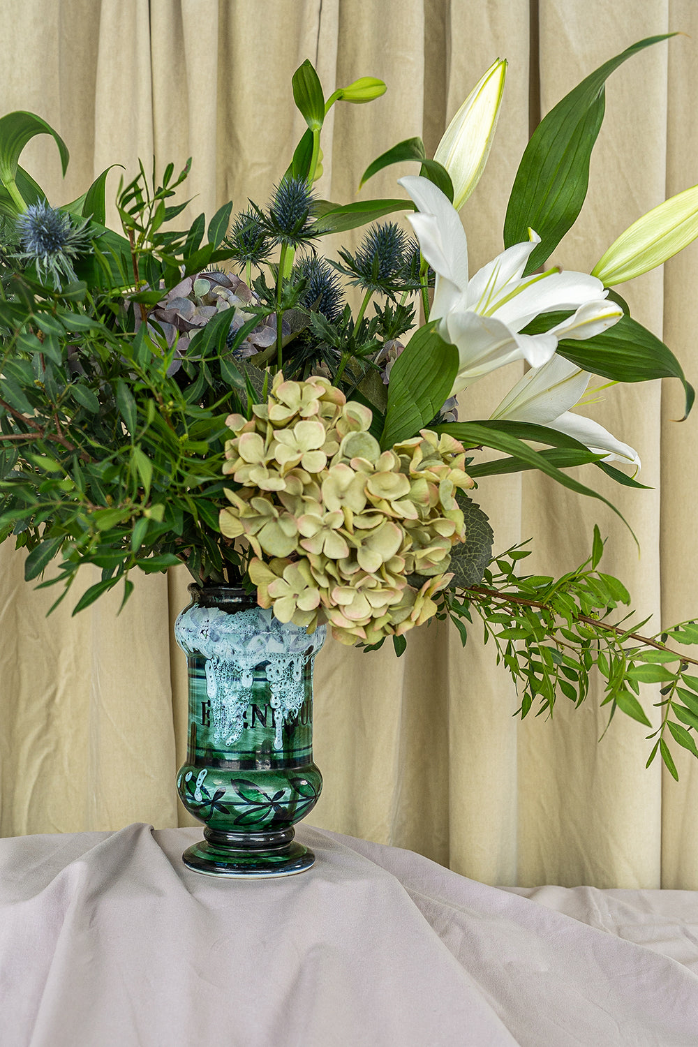 Drip glaze large vase