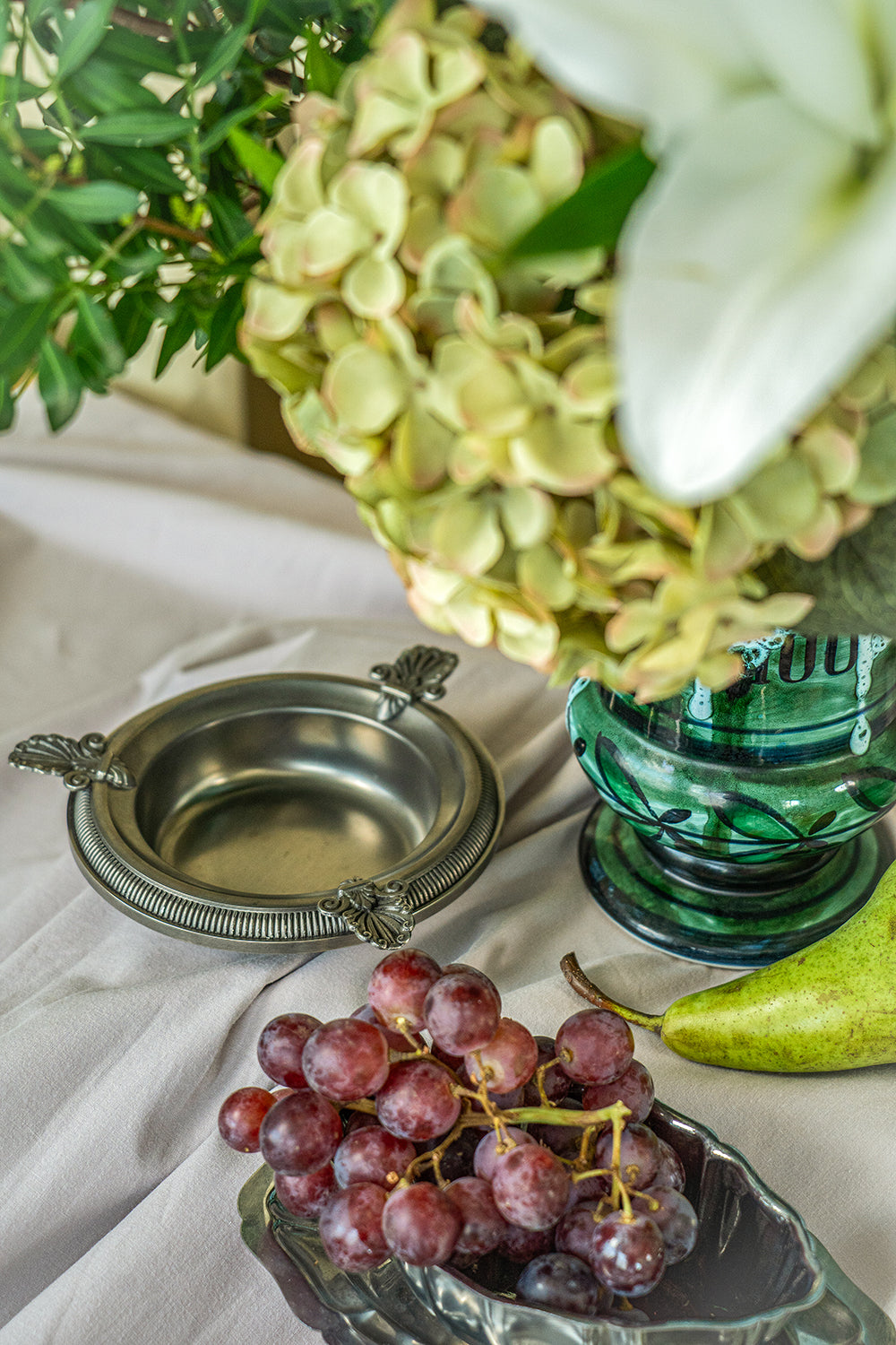 Pewter ashtray