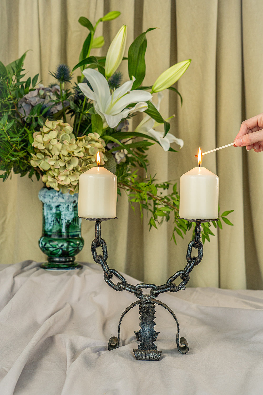 Brutalist candle holder