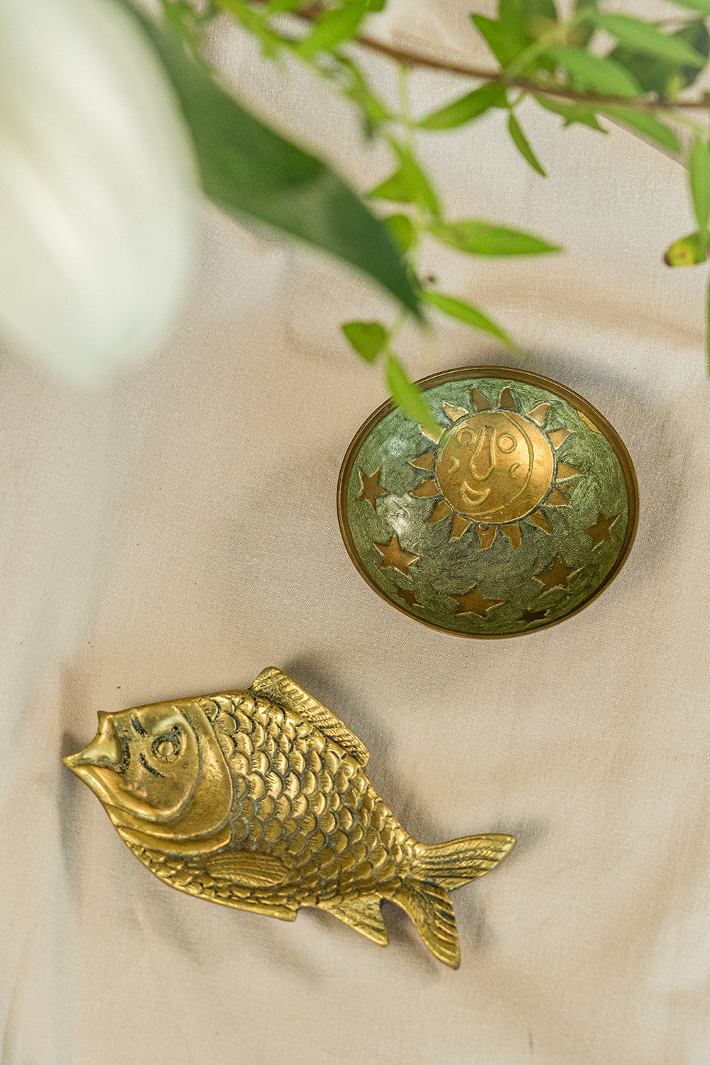 Cloisonné enamel trinket dish