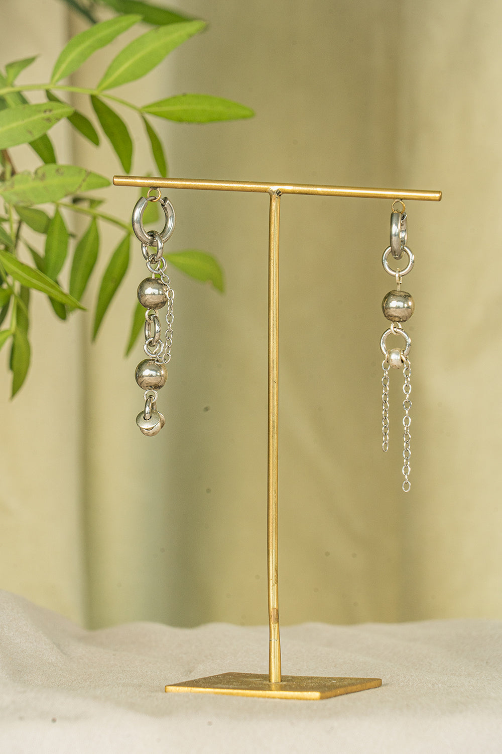 Upcycled earrings - The Moon