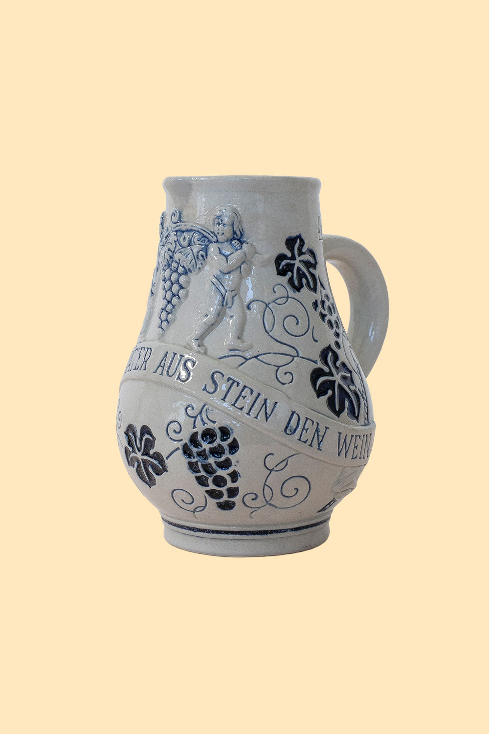 German stoneware wine pitcher
