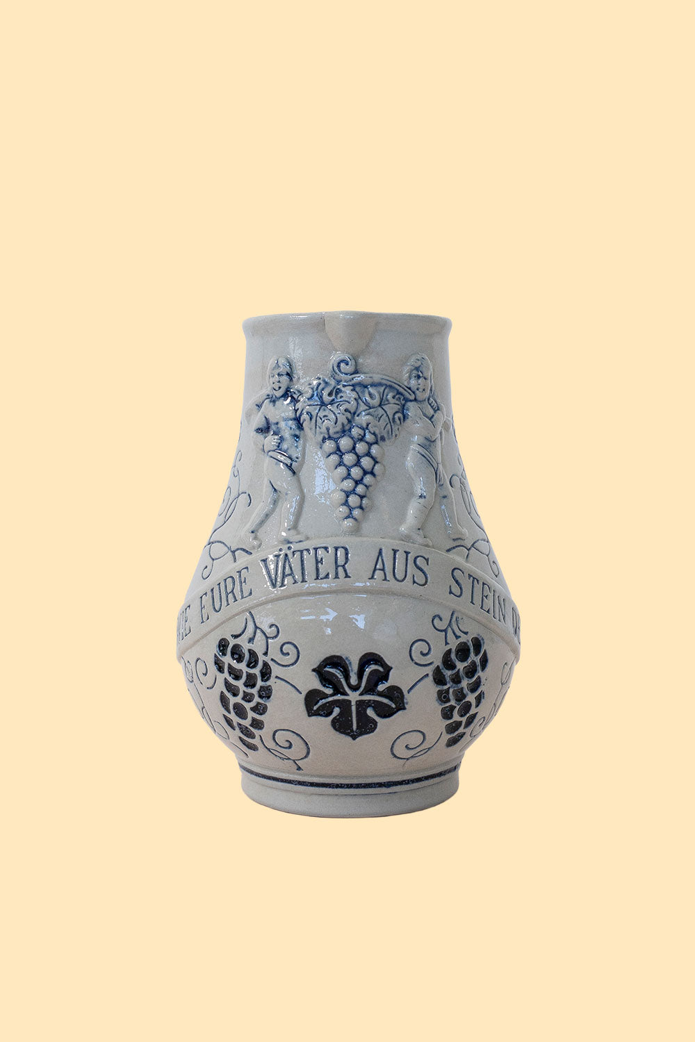 German stoneware wine pitcher