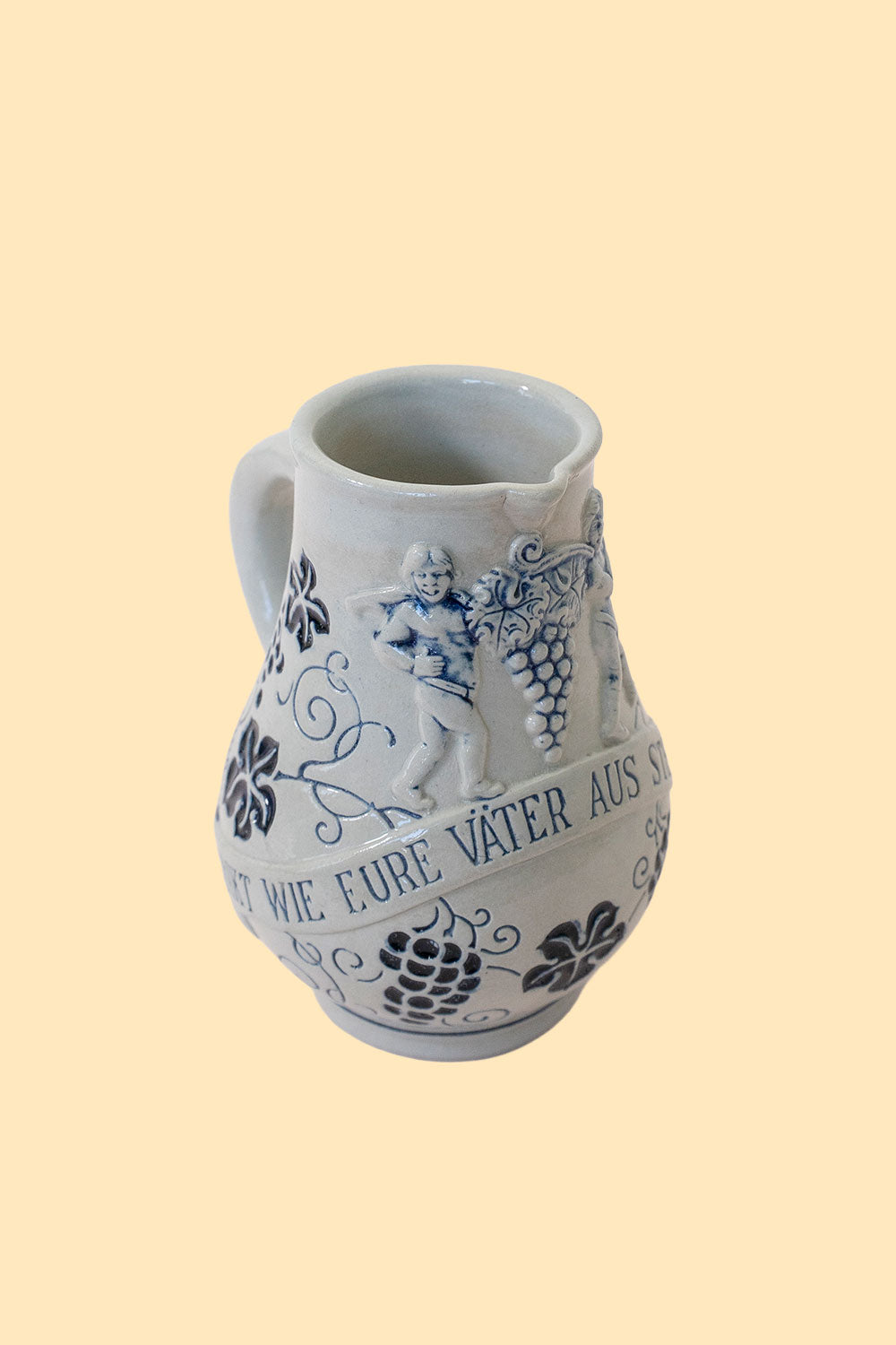 German stoneware wine pitcher