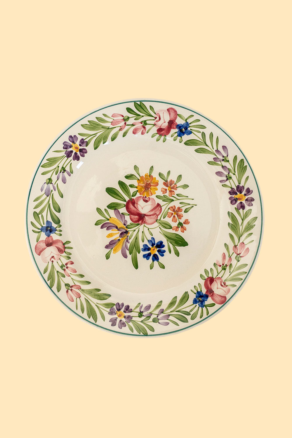 Gebaksbordje met bloemmotief
