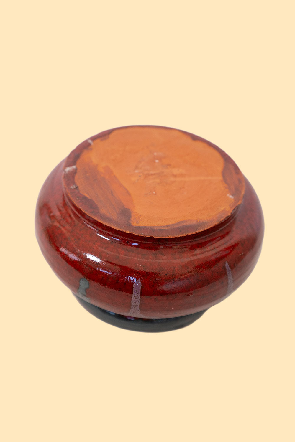 Red ceramic pot