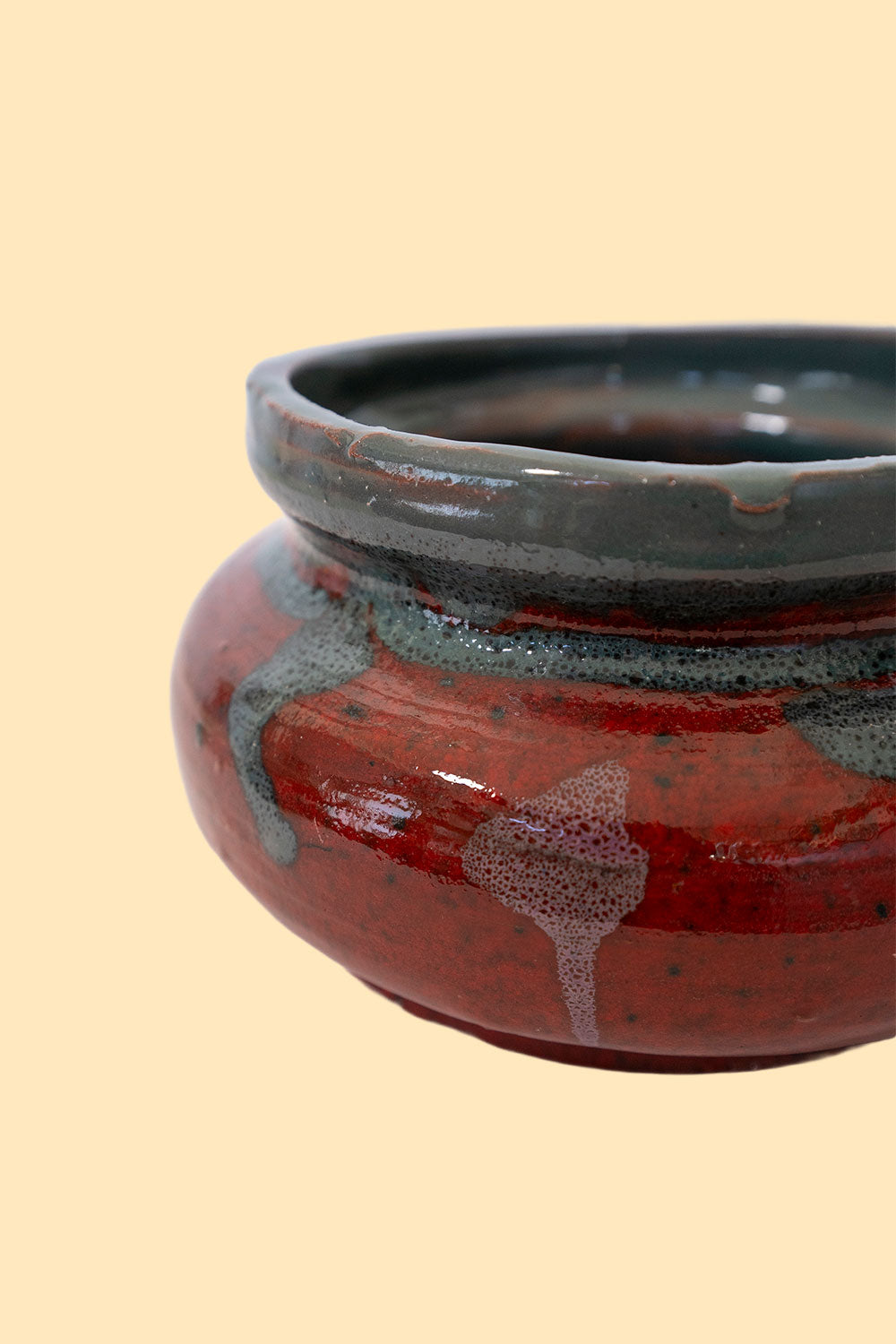 Red ceramic pot