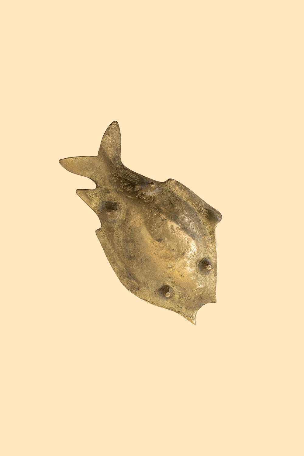 Fish shaped brass trinket dish