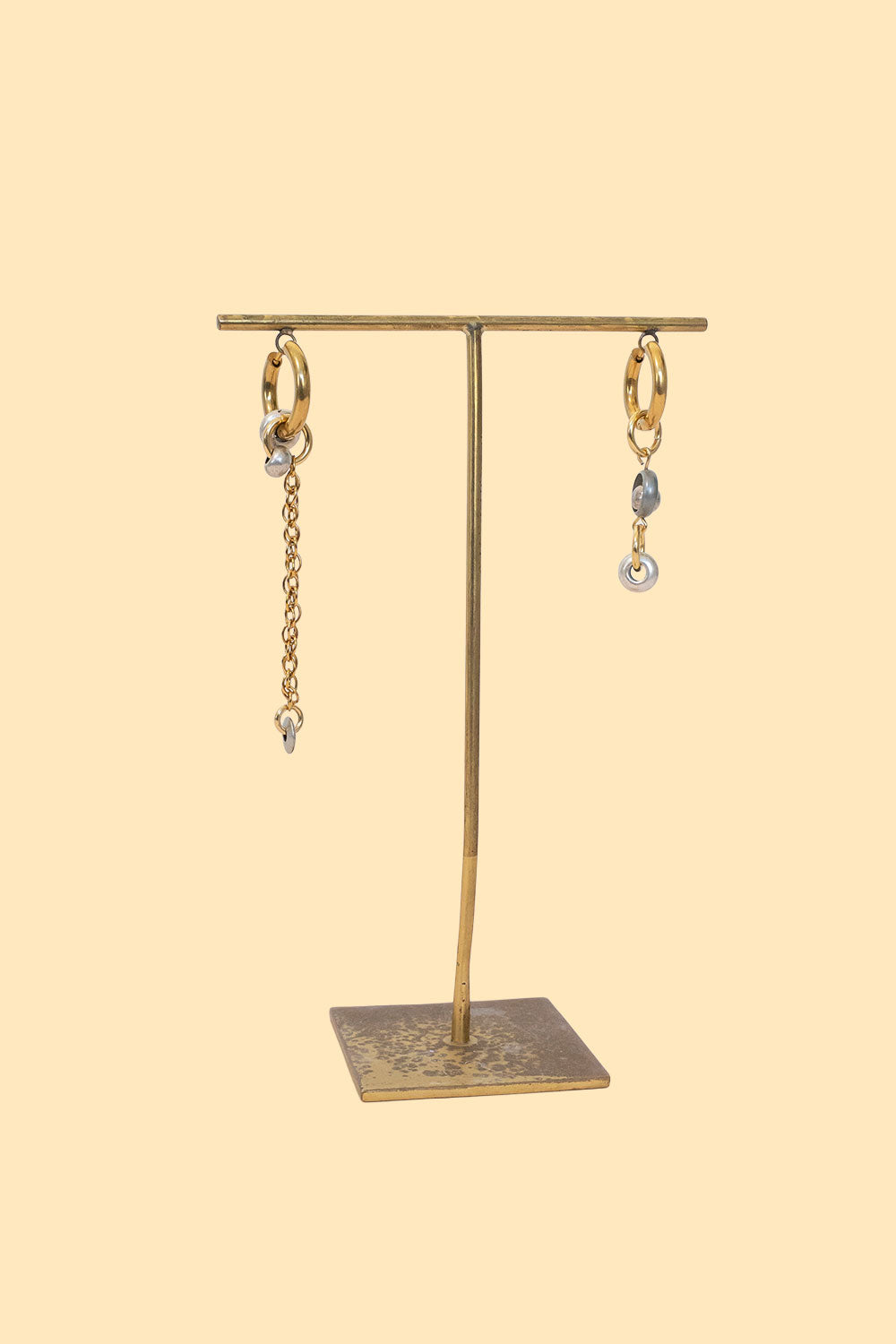 Upcycled earrings - The Sun