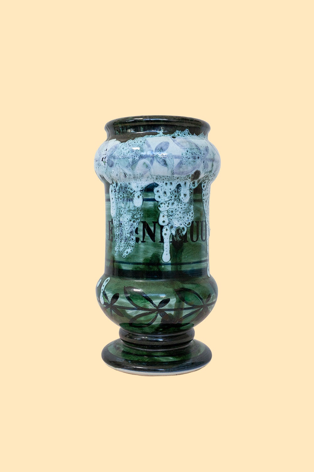 Drip glaze large vase