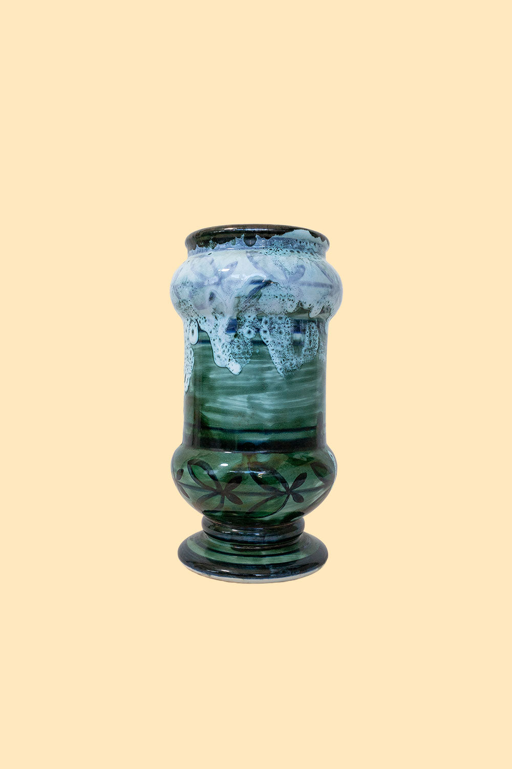 Drip glaze large vase