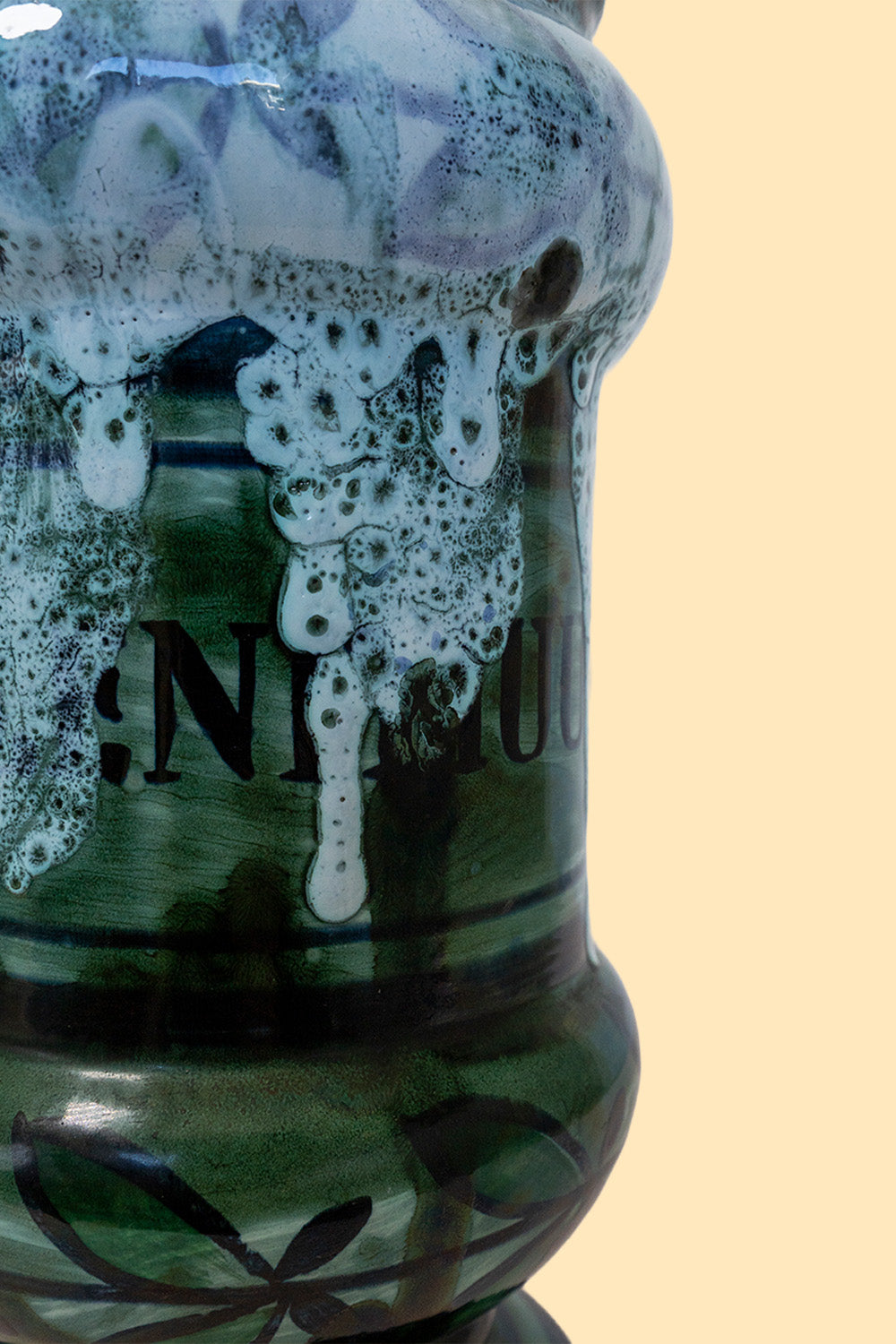 Drip glaze large vase
