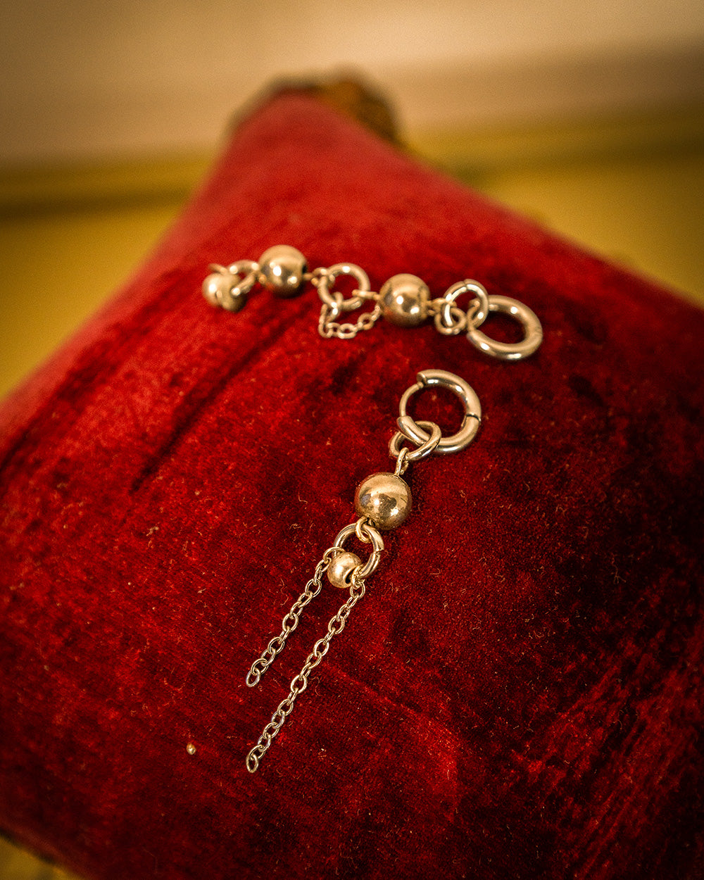 Upcycled earrings - The Moon